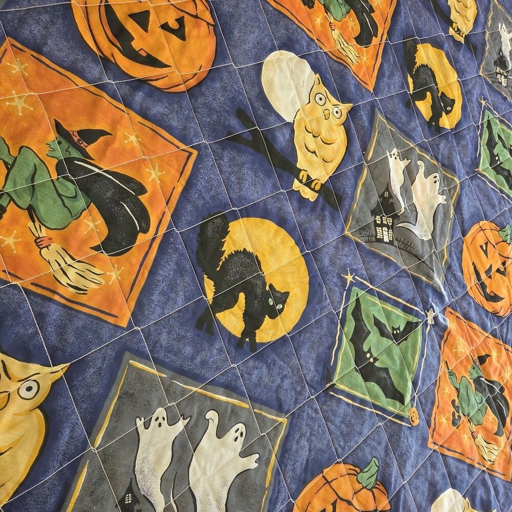 Halloween King Bed Set Comforter 2 Shams 2 Pillowcases Fitted And Top Sheet